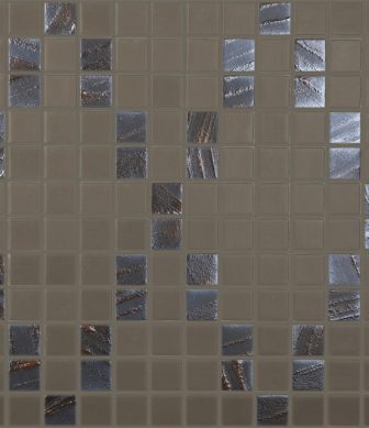 Vidrepur mosaic Antracita Geometria 25X25