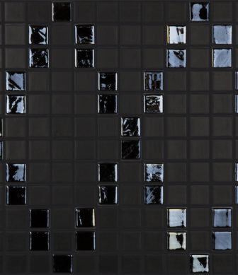 Vidrepur mosaic Negro Geometria 25X25