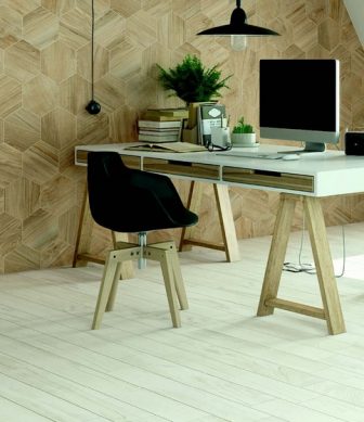 Tiles wood imitation Vives Gamma-R Blanco
