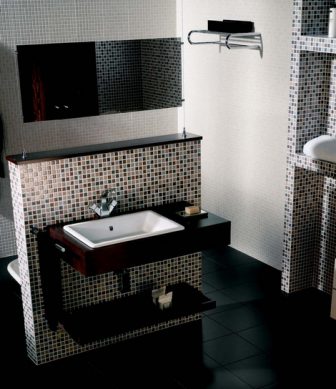 Bathroom tiles Vives Town Basalto