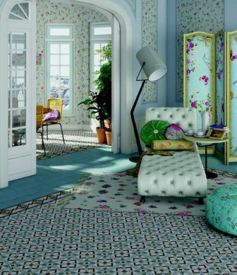 Floor decorative tiles Vives Demel Multicolor
